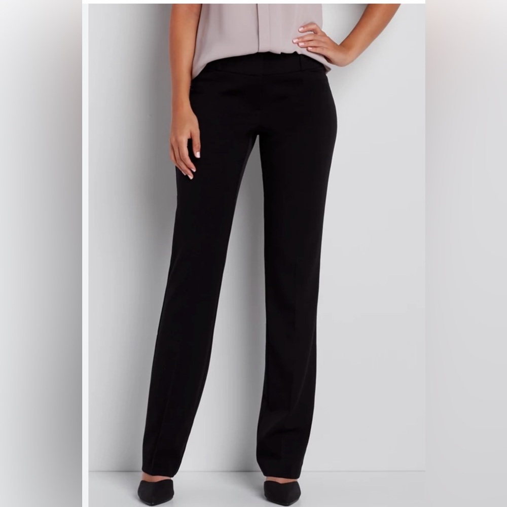 NWT Maurice’s 1/2 xshort Black Flared Dress Pants
